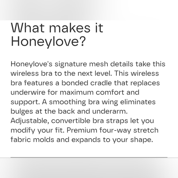 Honeylove Light Gray Crossover Bra - Picture 2 of 6